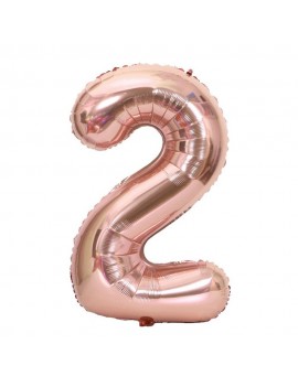 ballon chiffre rose gold pink number 2 et 3 fête party fiesta anniversaire birthday tahiti fenua shopping