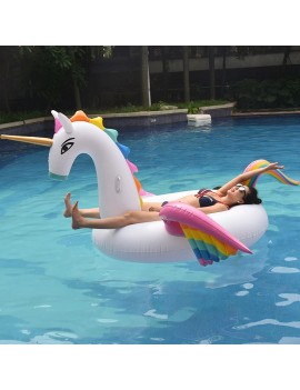 bouée matelas licorne XXL géant unicorn pool float rainbow piscine plage beach summer tahiti fenua shopping