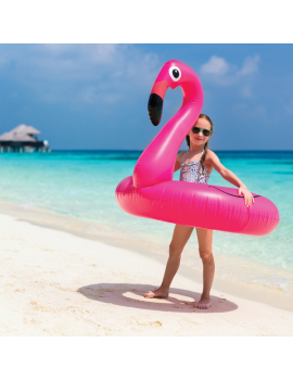 bouée anneau flamant rose pool float piscine plage beach flamingo pink tahiti fenua shopping