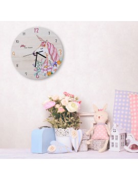 horloge licorne unicorn timer time temps déco decoration rose pink kids room maison chambre tahiti fenua shopping