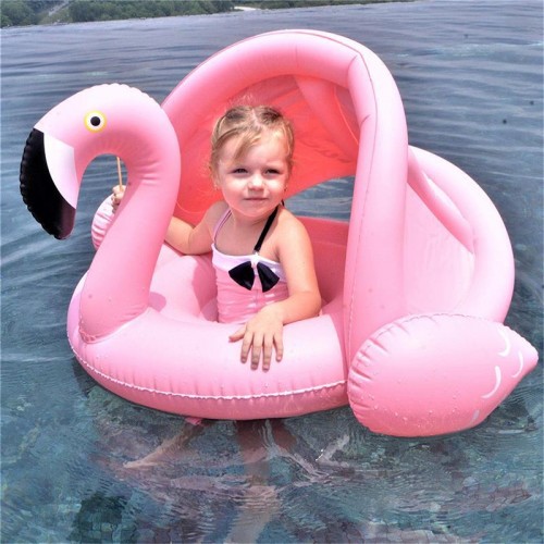 Fenua Shopping Bouee Bebe Flamant Rose