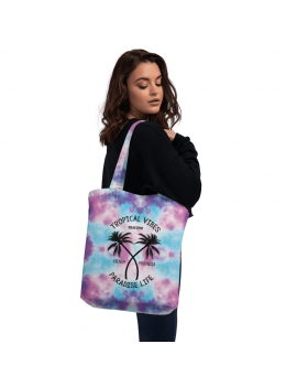 tote bag coton rainbow sac souvenir tahiti polynésie island paradise beach tropical vibes fenua shopping