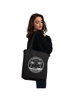 tote bag coton black noir sac souvenir tahiti polynésie island paradise beach tropical vibes fenua shopping