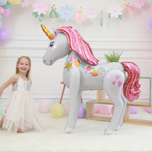 ballon licorne xxl rose pink large big unicorn balloon party fête tahiti fenua shopping