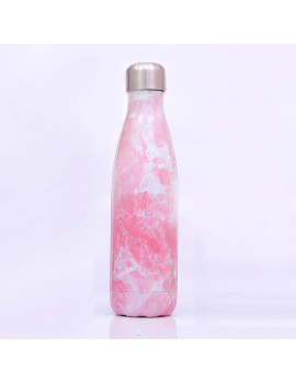 bouteille isotherme acier inoxydable marble marbre rose pink boisson fresh tahiti fenua shopping