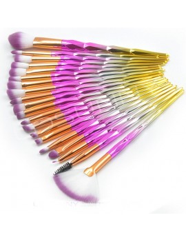 set pinceaux rainbow color multicolore make up brush accessoire beauté tahiti fenua shopping