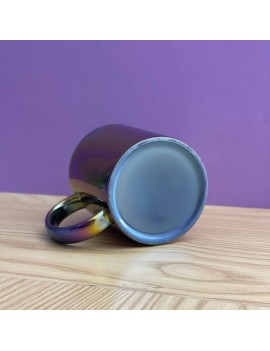 tasse irisée irisé coloré rainbow mug cup café coffee maison vaisselle tahiti fenua shopping