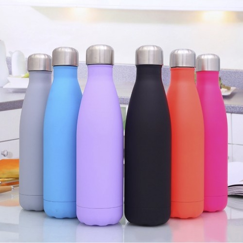 bouteille color mat violet rose orange pink purple acier inoxydable isotherme drink fresh tahiti fenua shopping