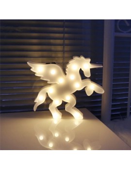 lampe led unicorn licorne lumiere light kids enfant deco white blanc tahiti fenua shopping