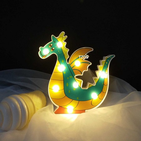 lampe led dino dinosaur dinosaure lumiere light lumineux garçon boy tahiti fenua shopping