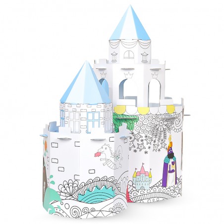 château coloriage color castle DIY kids enfant fun tahiti fenua shopping