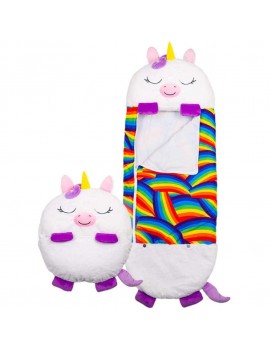 sac de couchage licorne unicorn rainbow multicolore doux fluffy kids enfant tahiti fenua shopping