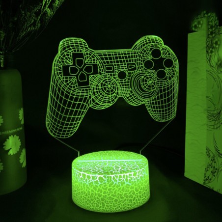 lampe video game jeu vidéo manette game over chevet lumiere light tahiti fenua shopping