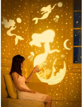 lampe projection kids projecteur enfant garçon fille galaxie sirene mermaid light lumiere tahiti fenua shopping