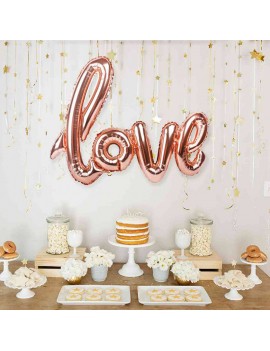 ballon love rose gold pink amour cadeau gift decor deco déco party fête tahiti fenua shopping