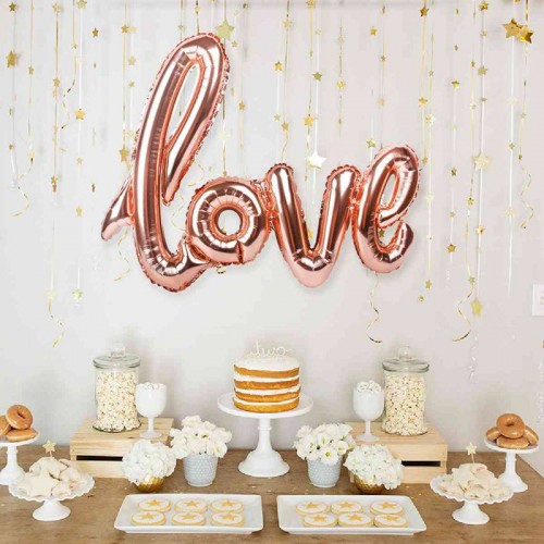 ballon love rose gold pink amour cadeau gift decor deco déco party fête tahiti fenua shopping