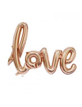 ballon love rose gold pink amour cadeau gift decor deco déco party fête tahiti fenua shopping