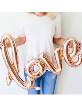 ballon love rose gold pink amour cadeau gift decor deco déco party fête tahiti fenua shopping