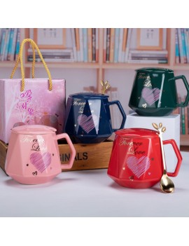 tasse forever love amour rouge rose pink red mug vaiselle café thé cup tahiti fenua shopping