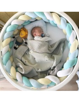 tresse de lit bébé bebe baby babies braided sleep bed room chambre déco doux tahiti fenua shopping