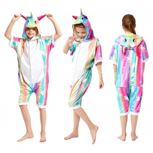 pyjama combinaison habillement licorne unicorn rainbow color kids enfant tahiti fenua shopping