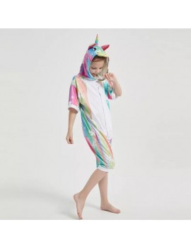 pyjama combinaison habillement licorne unicorn rainbow color kids enfant tahiti fenua shopping