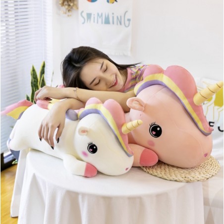 coussin licorne large unicorn pillow doux fun enfant kids deco chambre tahiti fenua shopping