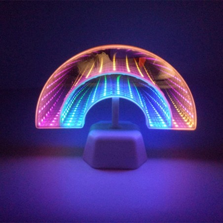 lampe 3D rainbow arc en ciel color lumiere light lumineux veilleuse deco chambre enfant kids tahiti fenua shopping