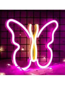 lampe lumiere light lumineux neon papillon hangloose alien planete espace galaxie galaxy deco chambre tahiti fenua shopping