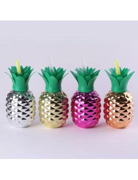 mug painapo shinny ananas pineapple paille gold silver bronze pink color drink boisson tropical tropic tahiti fenua shopping