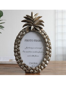 cadre painapo ananas pineapple frame photo deco maison gold doré souvenir tahiti fenua shopping