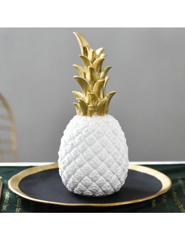 ananas décoratif deco maison déco pineapple painapo doré gold white blanc tropical tahiti fenua shopping