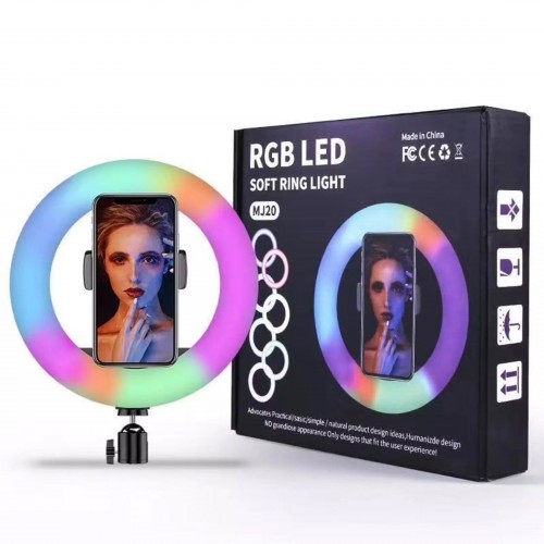 lampe led cercle tiktok video multimedia accessoire phone multicolore tahiti fenua shopping