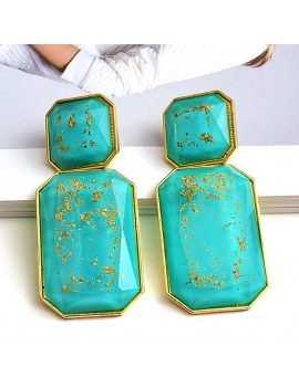 boucles d'oreilles color gold or doré earrings vert green blue rose pink bijoux jewelry tahiti fenua shopping
