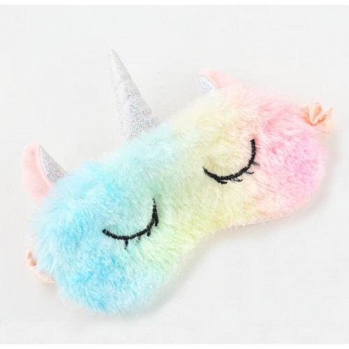 masque de nuit licorne unicorn fluffy doux sleep night mask accessoire tahiti fenua shopping