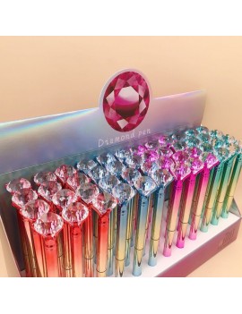 stylo diamond rainbow gradient diamant crystal cristal coloré papeterie pen tahiti fenua shopping