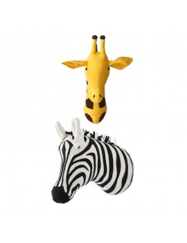 support mural safari giraffe girafe zebra zèbre wild deco déco chambre room kids enfant tahiti fenua shopping