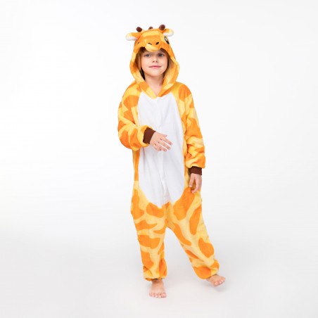 combinaison pyjama girafe giraffe safari savane jaune enfant kids habillement tahiti fenua shopping