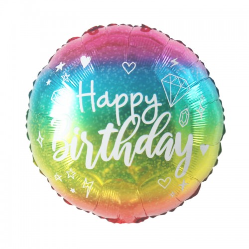Ballon cadeau Happy Birthday Galaxie - Livraison ballon à l'hélium