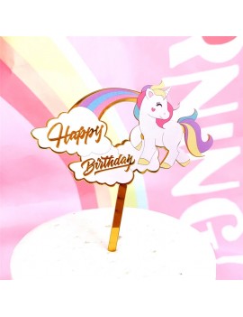 top cake licorne rainbow happy birthday anniversaire unicorn gateau tahiti fenua shopping