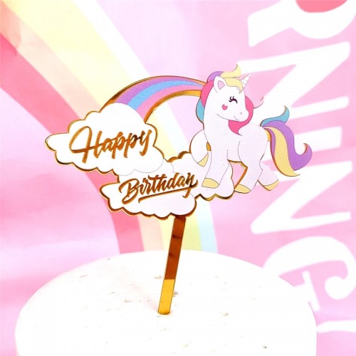 top cake licorne rainbow happy birthday anniversaire unicorn gateau tahiti fenua shopping