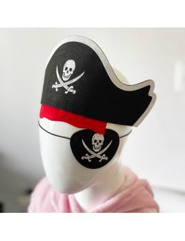 déguisement pirate chapeau cache-oeil tete de mort fete halloween capitaine crochet fenua shopping