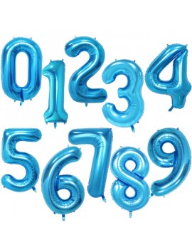 ballon chiffre 1 blue bleu balloon fiesta fête party anniversaire birthday one year tahiti fenua shopping