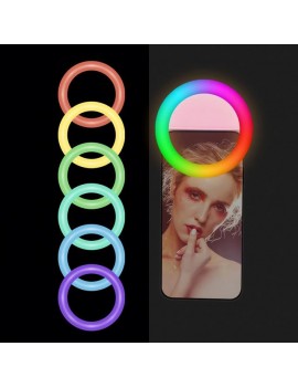 rainbow ring light lampe lumiere cercle telephone phone accessoire video vlog tahiti fenua shopping