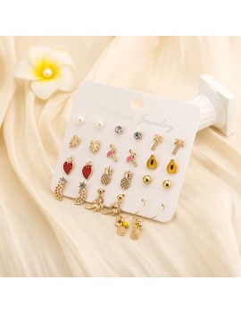 set boucles d'oreilles multi fantaisie bijoux jewelry accessoire girl earrings tahiti fenua shopping