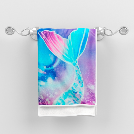 serviette plage mermaid towel sirene pool piscine rainbow tahiti fenua shopping