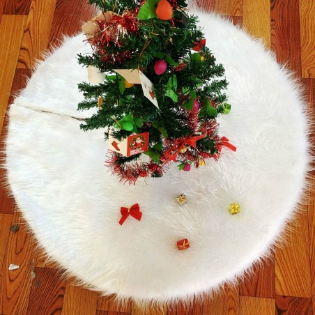 tapis pied sapin blanc christmas noël décoration déco tree tahiti fenua shopping