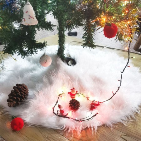 tapis pied sapin blanc christmas noël décoration déco tree tahiti fenua shopping