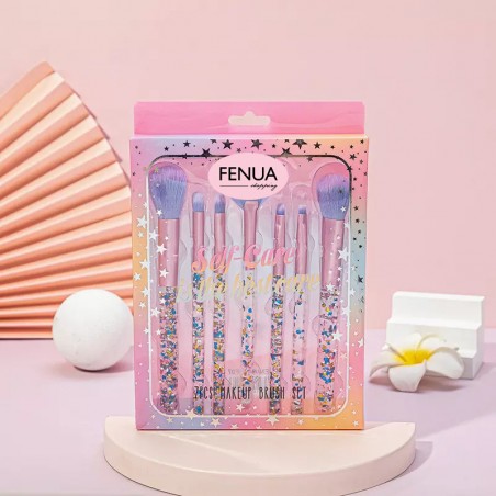 set 7 pinceaux glitters sparkle make up maquillage accessoire beauté beauty girly tahiti fenua shopping