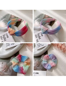 set serre tete chouchou rainbow color headband girl accessoire beauté beauty tahiti fenua shopping